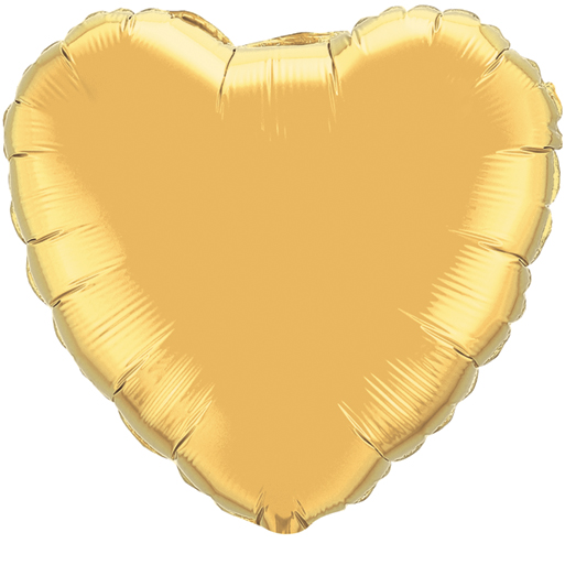 18" Gold Heart